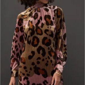 Anthropologie Eleanor Velvet Tunic Dress